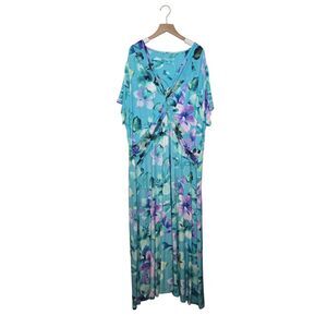 Soft Surroundings Savior Dress Size 3X Floral Maxi